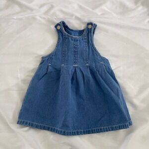 Vintage Y2K 90s Cherokee‎ Denim Sleeveless Jumper Dress